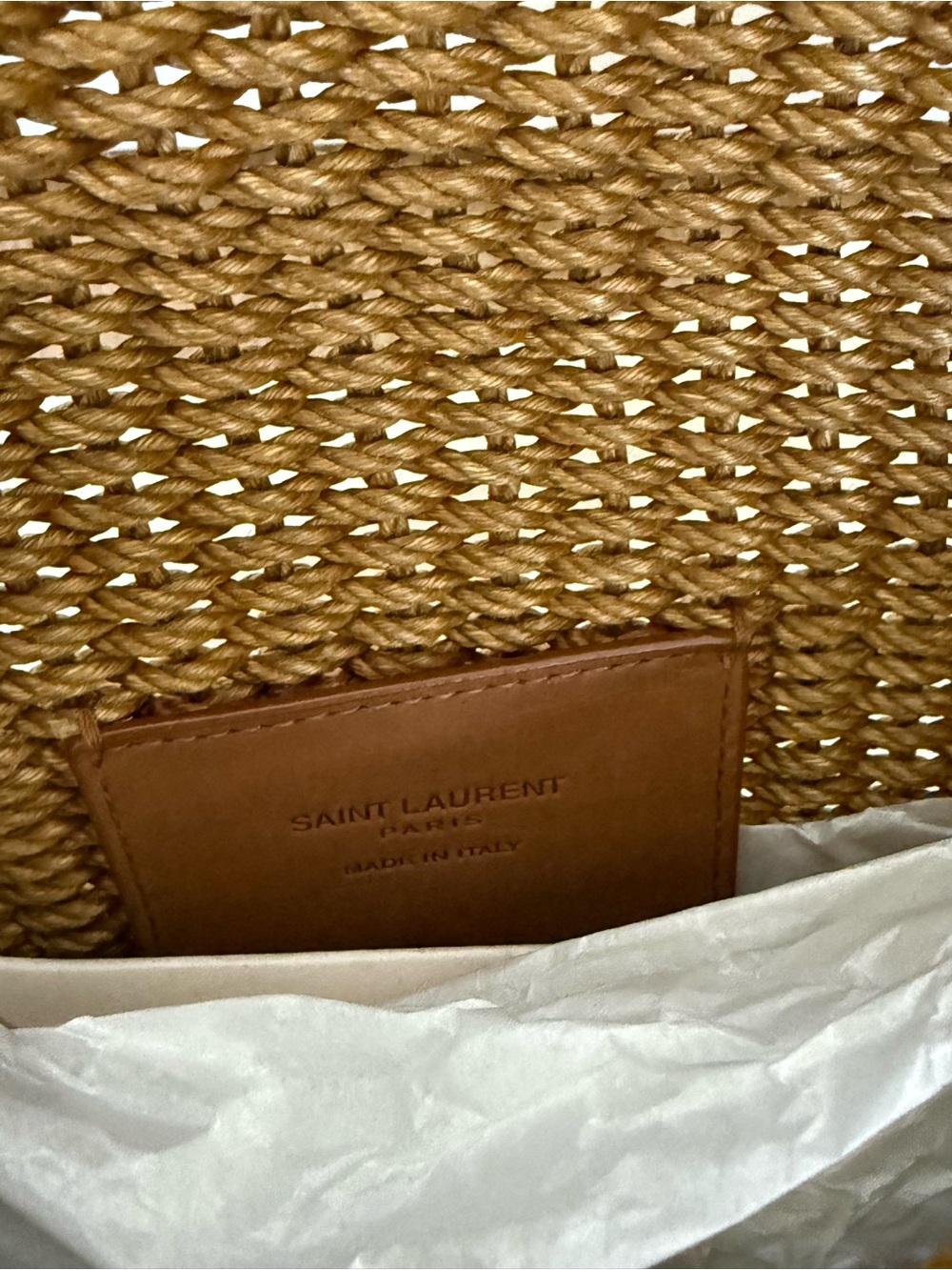 Yves Saint Laurent raffia Envelope Clutch - Picture 6 of 7